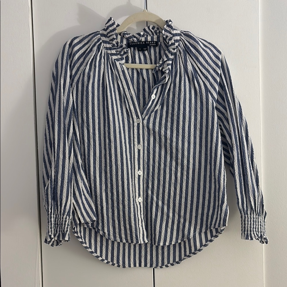 Veronica Beard Calisto Stripe Shirt